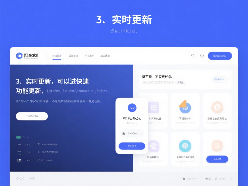 3. 实时更新，功能最新：
网页版通常